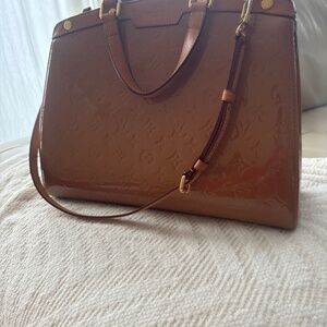Louis Vuitton Brea MM Monogram patent leather